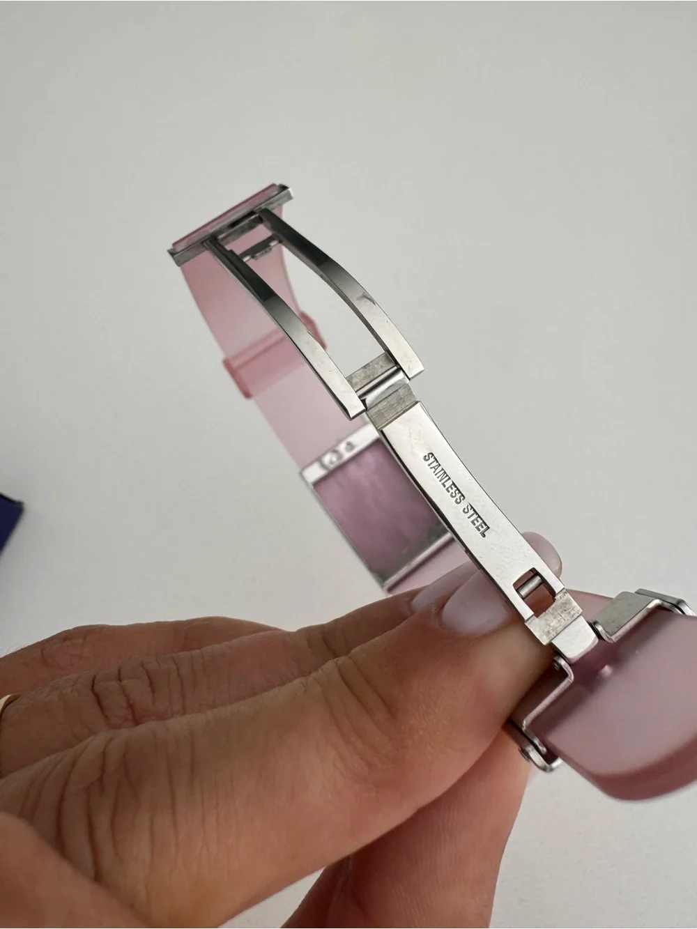 Swarovski Light Pink Crystal Pavé Bracelet with Silver Accents